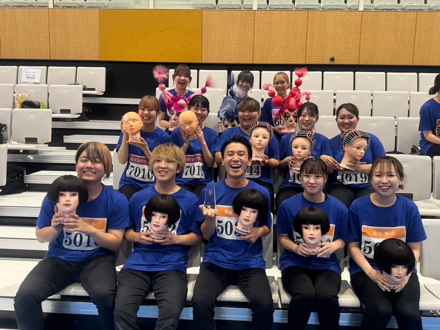 全国理容美容学生技術大会（理美容甲子園）の東京代表に選ばれました