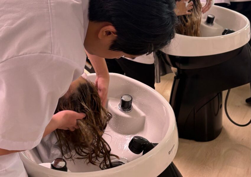 シャンプーの授業です！