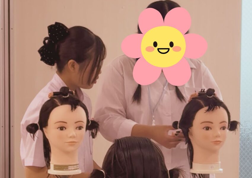 美容師体験♪